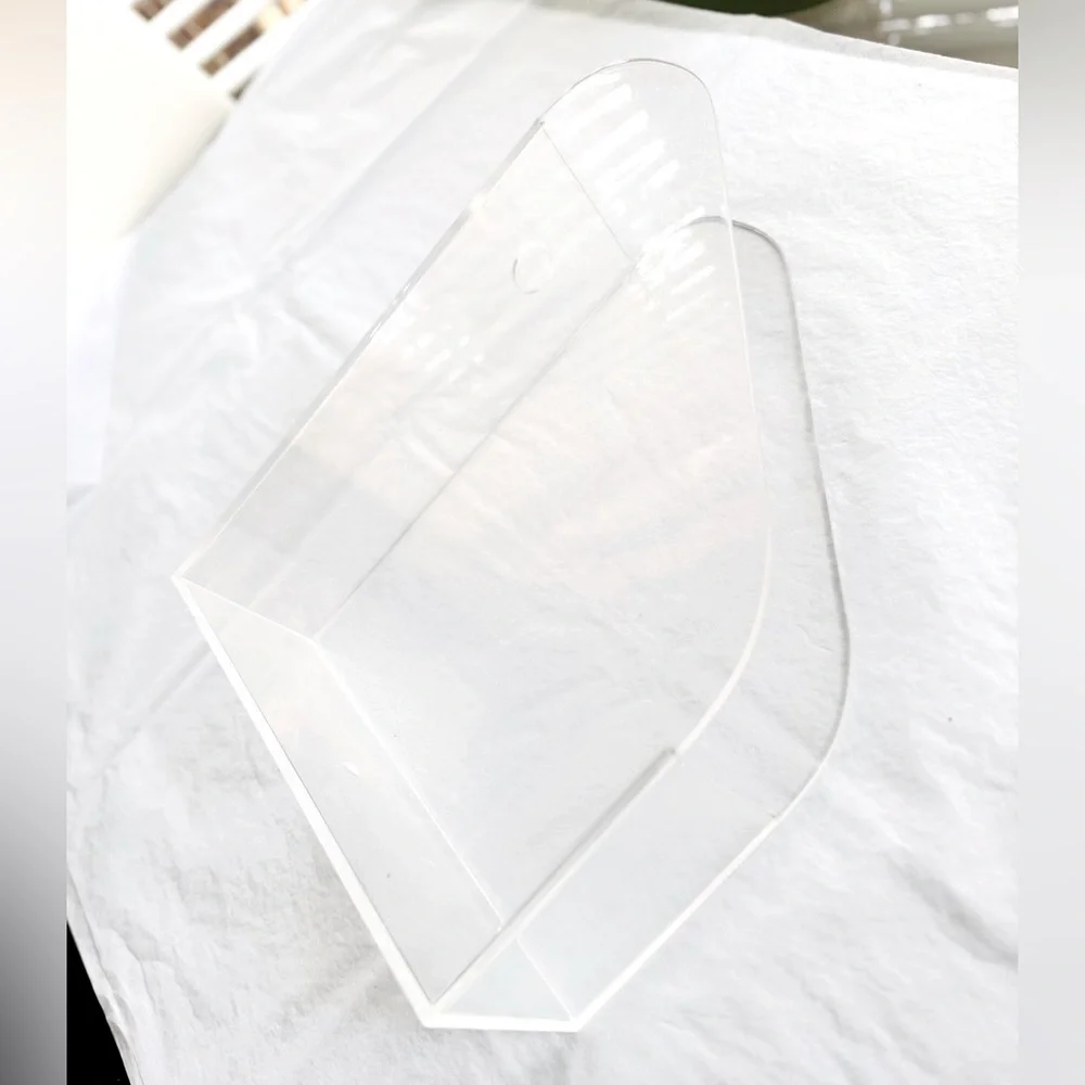 HOM Organization Clear Resin Acrylic Magazine File Holder